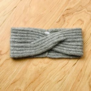Sole Society wool blend grey twist headband